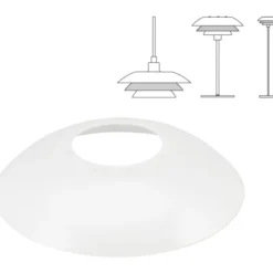 Dyberg Larsen reserveglas til DL31 lamper, midterste skærm (universal)