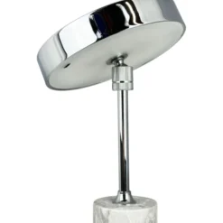 Dyberg Larsen Starlight genopladelig bordlampe, grå marmor