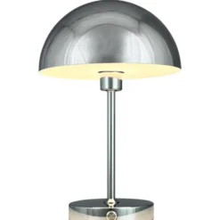 Dyberg Larsen Stockholm genopladelig bordlampe, krom