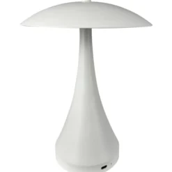 Dyberg Larsen Vienna genopladelig bordlampe, hvid