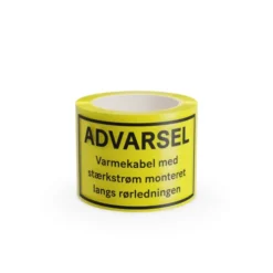 Ebeco advarselstape til varmekabelanlæg, 33 meter