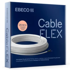 Ebeco Cableflex varmekabel, 118 meter, 2240W