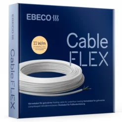 Ebeco Cableflex varmekabel, 187 meter, 2080W