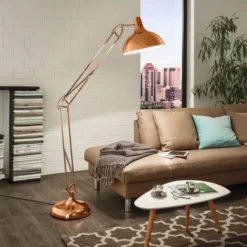 Eglo Borgillio gulv arkitektlampe, kobber