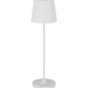 Eglo Cabozo genopladelig bordlampe, USB-C, hvid
