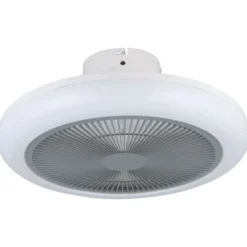 Eglo Kostrena ventilator med lys, hvid/grå