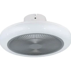 Eglo Kostrena ventilator med lys, hvid/grå