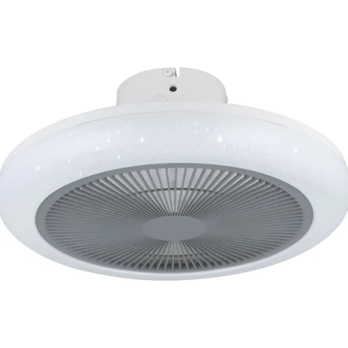 Eglo Kostrena ventilator med lys, hvid/grå