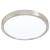 Eglo Z Fueva Bath plafond, børstet stål, Ø28,5 cm