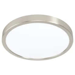 Eglo Z Fueva Bath plafond, børstet stål, Ø28,5 cm