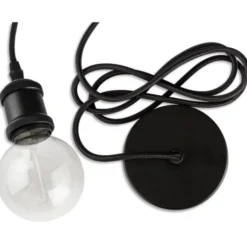 e3light E27 fatningssæt, sort