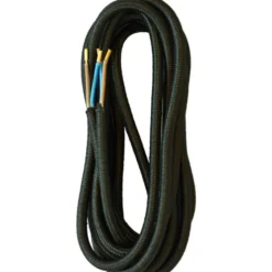 E-Line stofledning, 5 meter, sort