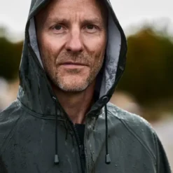 Elka Outdoor regnjakke PU/PVC, olivengrøn, str. 2XL