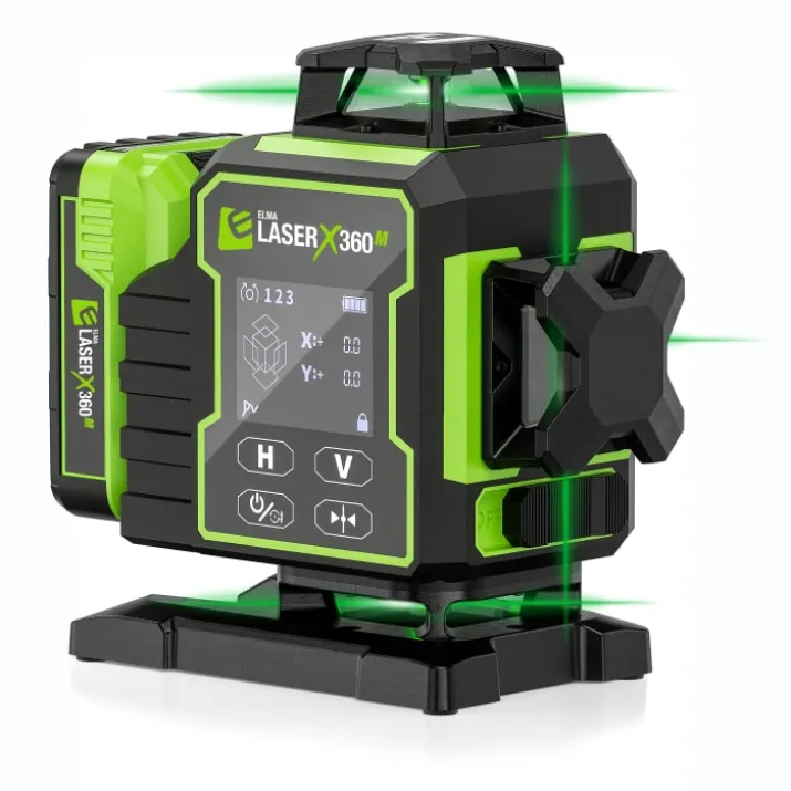 Elma Laser X360-M linjelaser med motoriseret fod og remote