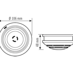 Esylux Protector røgalarm, 230V, hvid