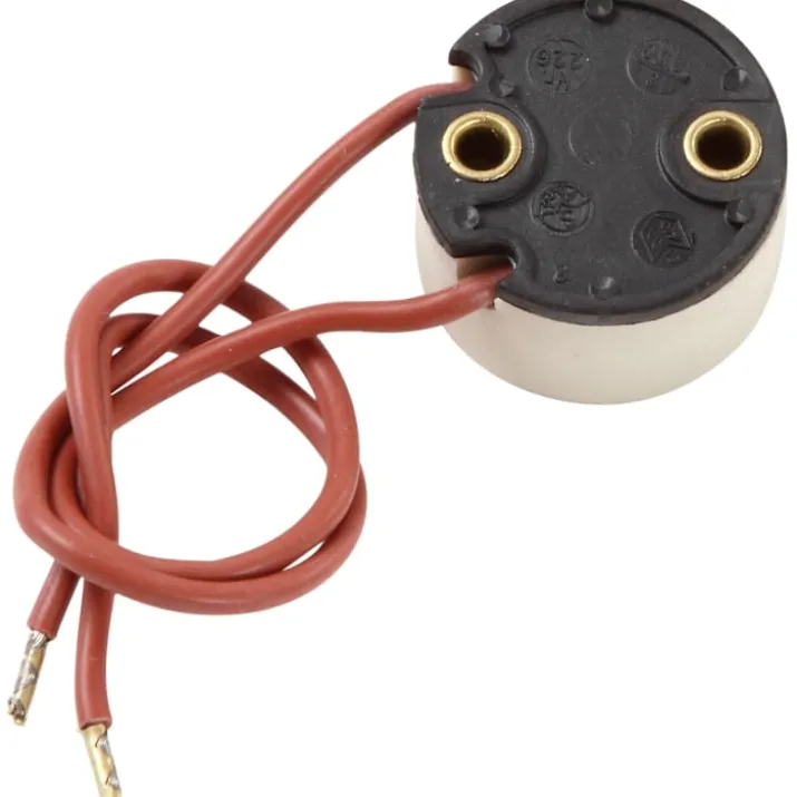 Fatning GU10 med ledning bagud, hvid