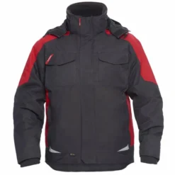 FE Engel Galaxy vinterjakke, koksgrå/rød, str. 2XL