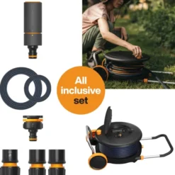Fiskars Compact L haveslangevogn, 30 meter