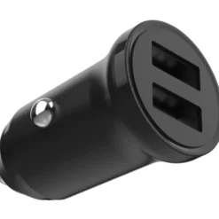 Fixed Mini biloplader, 2xUSB-A, sort