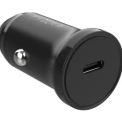 Fixed universal biloplader, USB-C, sort