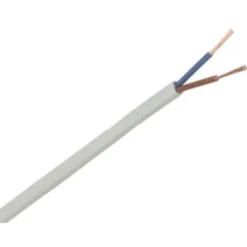 Flad plastledning PKLF 2x0,75 mm², grå