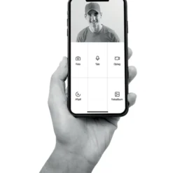 Foss Fesh Smart dørklokke med video, wifi, sort/hvid