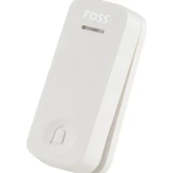 Foss Trend Bluu 1 trykknap til dørklokke, trådløs, hvid
