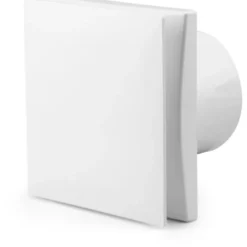 Fresh 100 badventilator, fugtstyring, timer, Ø100 mm, hvid