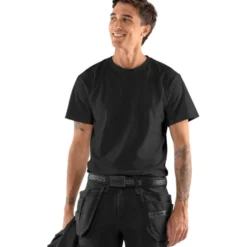 Fristads Acode light t-shirt, sort, str. 6XL