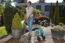 Gardena Cleverroll slangevogn, med slange