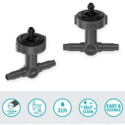 Gardena micro-drip rækkedrypvander, trykkomp
