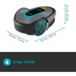 Gardena Sileno robotplæneklipper, GPS og appstyring, 500 m², grå