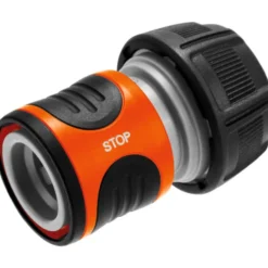 Gardena slangekobling, med vandstop, 3/4"
