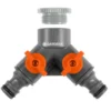 Gardena 2-vejs ventil, 1" - 3/4"