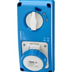 Gewiss CEE indbygningsstikkontakt, med automatsikring, 3P, 16A, 230V, IP67