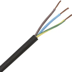Gummikabel GKSOJ H05, 3x0,75 mm², metervare