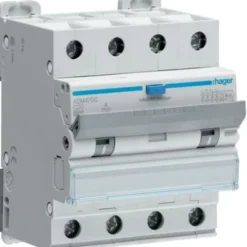 Hager ADA470C HPFI kombiafbryder C, 4P, 20A