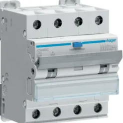 Hager ADA490C HPFI kombiafbryder C, 4P, 40A