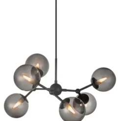 Halo Design Atom Large lysekrone, røgfarvet