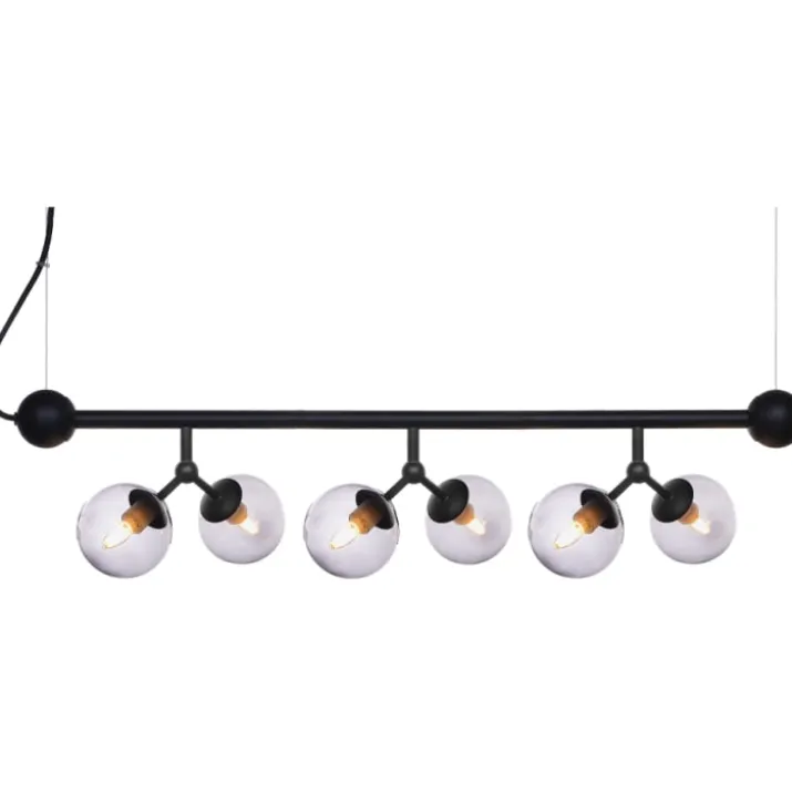 Halo Design Atom mini langbordspendel, røgfarvet