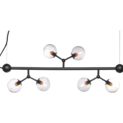 Halo Design Atom mini langbordspendel, røgfarvet