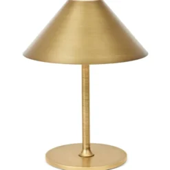 Halo Design Hygge genopladelig bordlampe, H20 cm, børstet messing