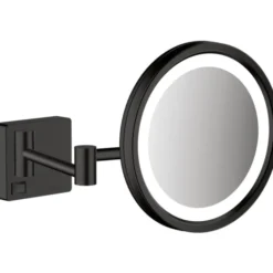 Hansgrohe AddStoris makeup spejl med lys, mat sort