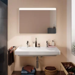 Hansgrohe Xarita Lite Q spejl med lys, sensor, 100x70 cm, hvid