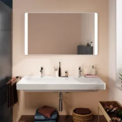Hansgrohe Xarita Lite Q spejl med lys, sensor, 120x70 cm, hvid