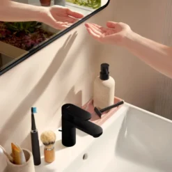 Hansgrohe Xarita Lite Q spejl med lys, sensor, 120x70 cm, sort