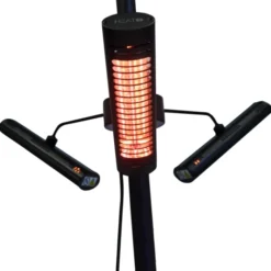 Heat1 infrarød terrassevarmer til parasol, 3x 670W