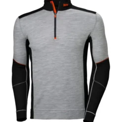 Helly Hansen Lifa Merino termoundertrøje, grå/sort, str. 2XL