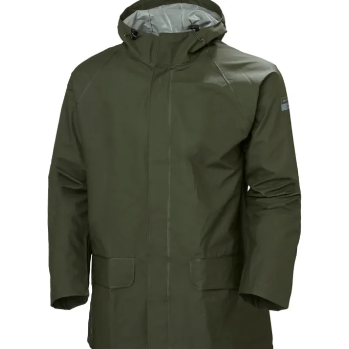 Helly Hansen Mandal regnjakke, mørkegrøn, str. 2XL