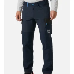 Helly Hansen Oxford servicebukser med 4-vejs stretch, marineblå/mørkegrå, str. C148